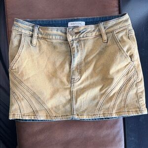 Machine Women's Tan Mini Skirt